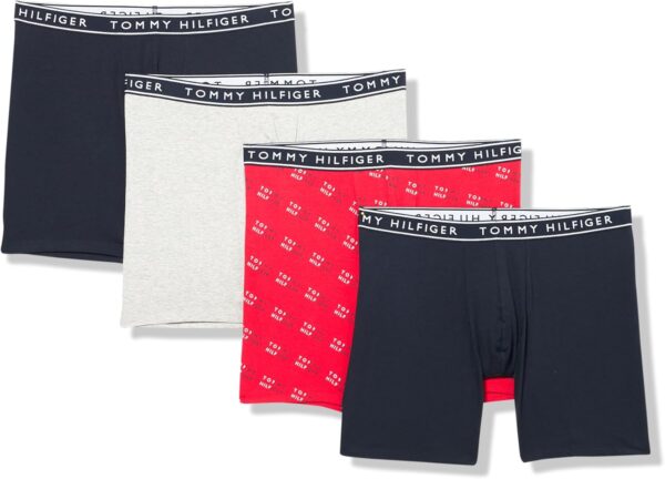 Tommy Hilfiger Men's Cotton Stretch 4-pack Boxer Brief