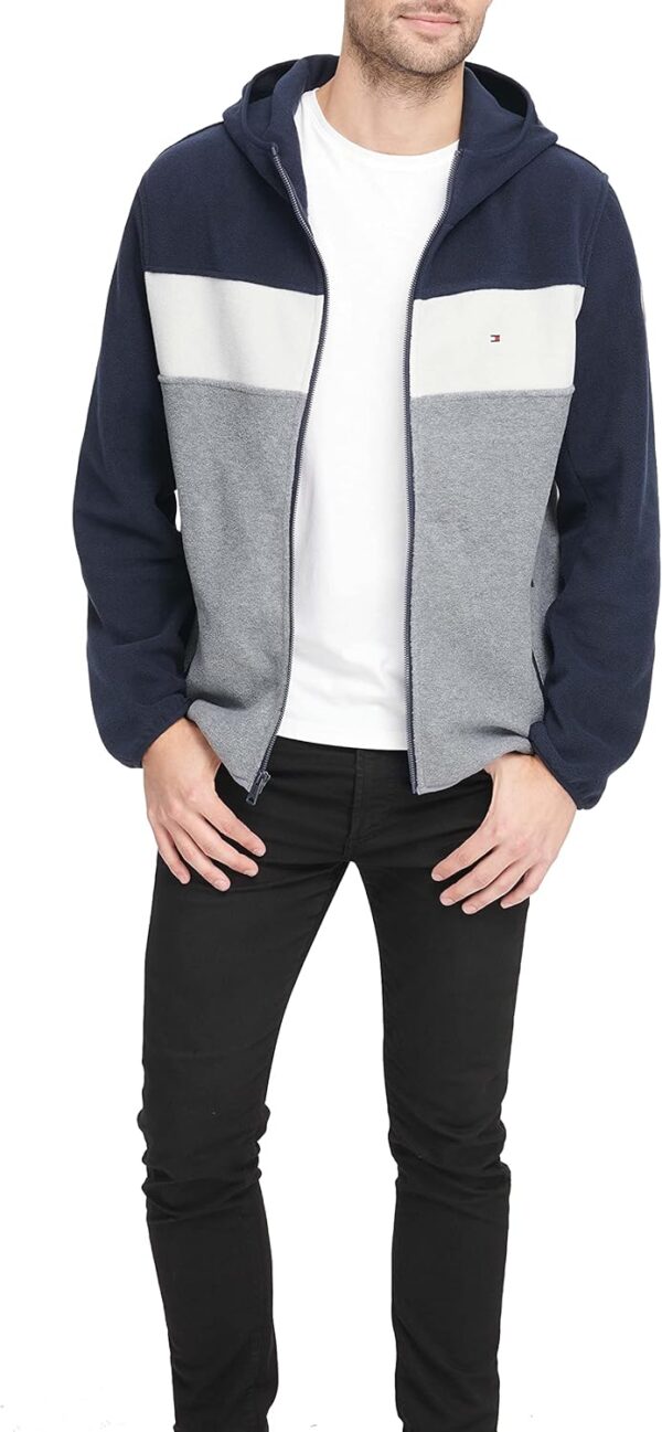 Tommy Hilfiger Men's Hooded Polar Fleece Jacket - Image 3