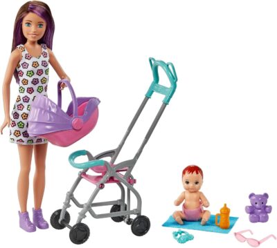 Barbie Skipper Babysitters Inc. Playset: Doll, Stroller & Baby Doll - [Age Range]