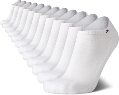 Tommy Hilfiger Men's Athletic Socks - Cushion No Show Socks (12 Pack)