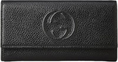 Gucci Soho Flap Long Wallet, Black