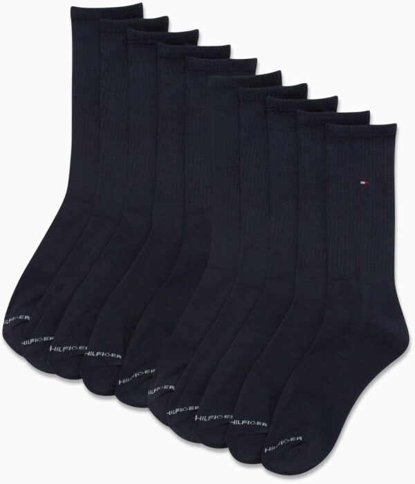 Tommy Hilfiger Men's Athletic Socks - Cushioned Crew Socks (10 Pack) - Image 2