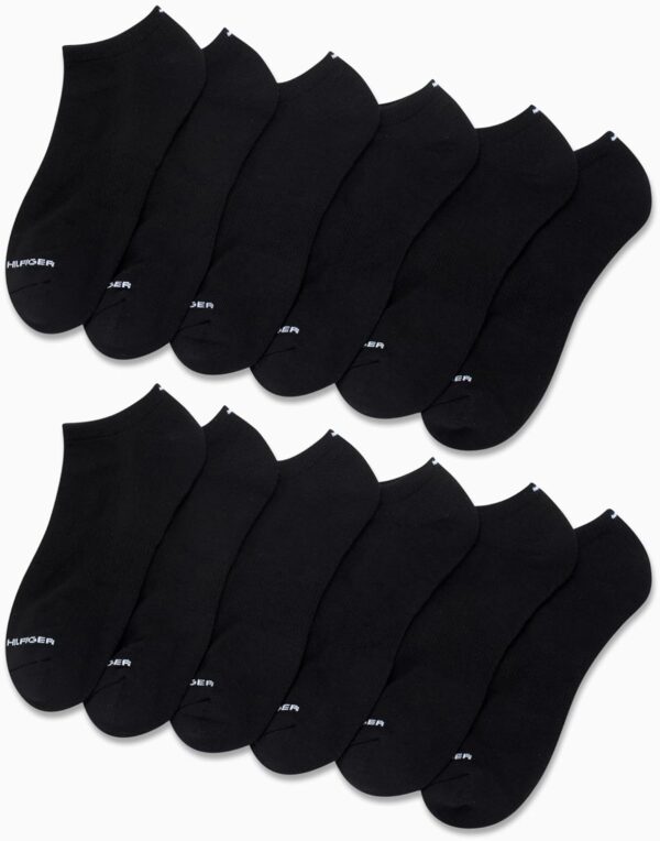 Tommy Hilfiger Men's Athletic Socks - Cushion No Show Socks (12 Pack) - Image 2