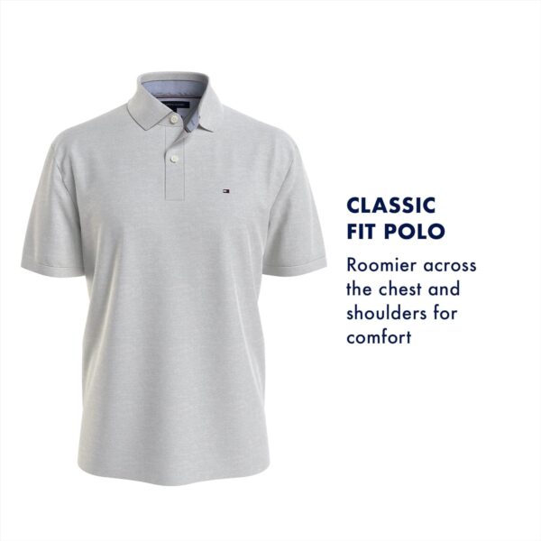 Tommy Hilfiger Men's Short Sleeve Cotton Pique Polo Shirt in Classic Fit - Image 4