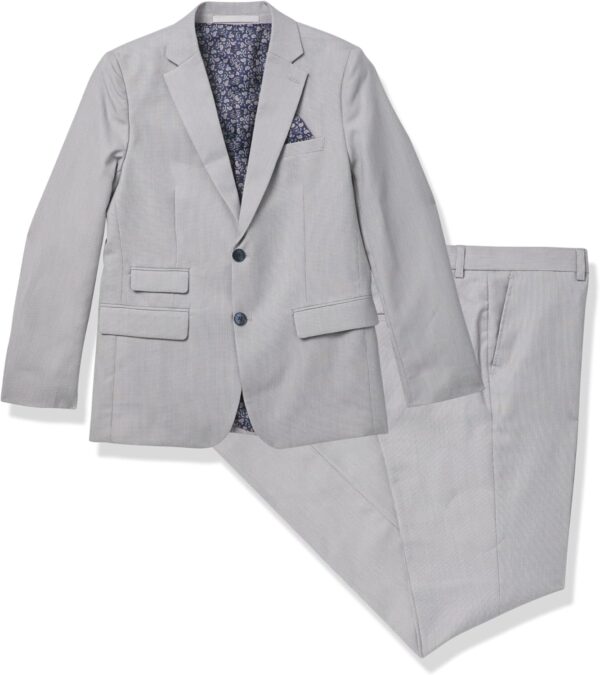 Isaac Mizrahi Boys' Slim-fit Birdseye Suit