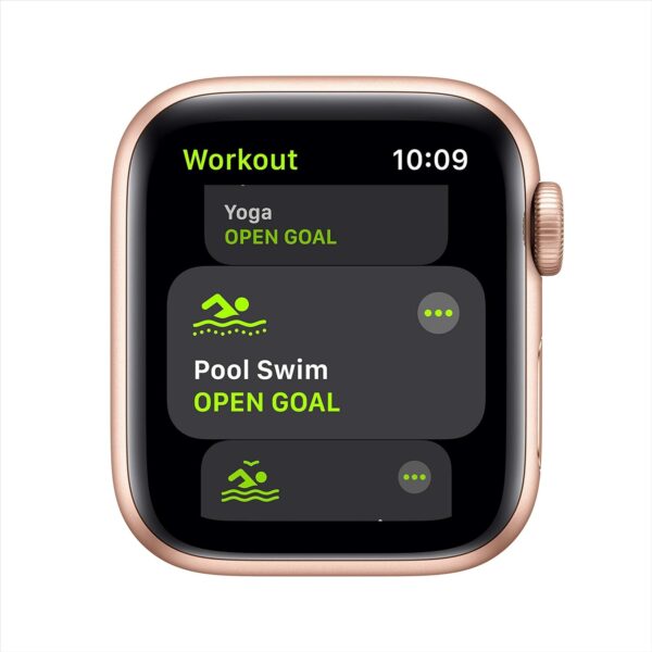 Apple Watch SE (GPS, 40mm) - Gold Aluminum Case with Pink Sand Sport Band (Renewed) - Image 3