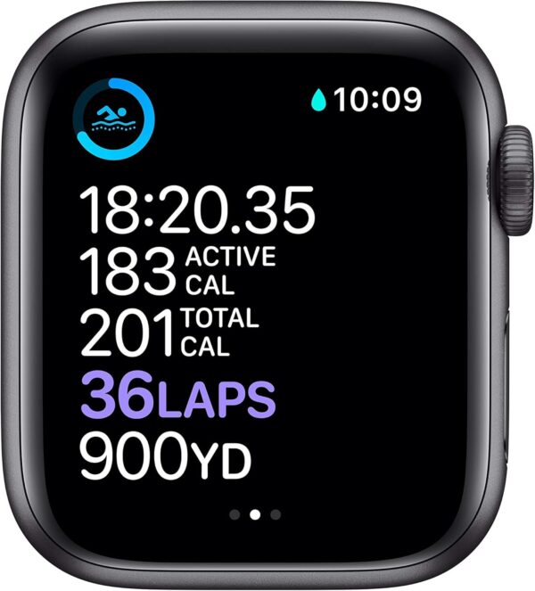 Apple Watch Series 6 (GPS, 40mm) - Space Gray Aluminum Case with Black Sport Band (Renewed) - Image 4