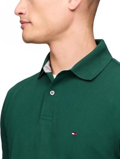 Tommy Hilfiger Men's Short Sleeve Polo Shirts in Regular Fit with Stretch and Organic Pique Cotton - Image 2