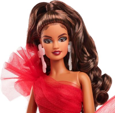 Barbie Signature 2024 Holiday Doll with Light Brown Hair in Plaid Gown, Collectible Toy in Displayable Packaging - Image 2