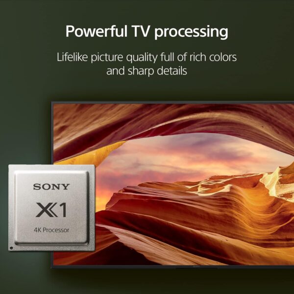 Sony 50 Inch 4K Ultra HD TV X77L Series: LED Smart Google TV KD50X77L- 2023 Model, Black - Image 2