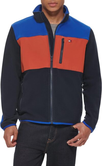 Tommy Hilfiger Men's Polar Fleece Zip Front Jacket