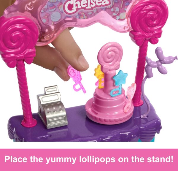 Barbie Chelsea Doll & Lollipop Stand Playset with Accessories, 10-Piece Toy Set from and Stacie to The Rescue Movie - Image 2