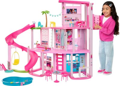 Barbie DreamHouse Dollhouse Playset with 75+ Pieces, Lights & Sounds - New 2024 Model