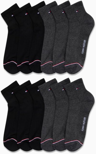 Tommy Hilfiger Men's Socks - Cushion Quarter Cut Ankle Socks (12 Pack) - Image 2