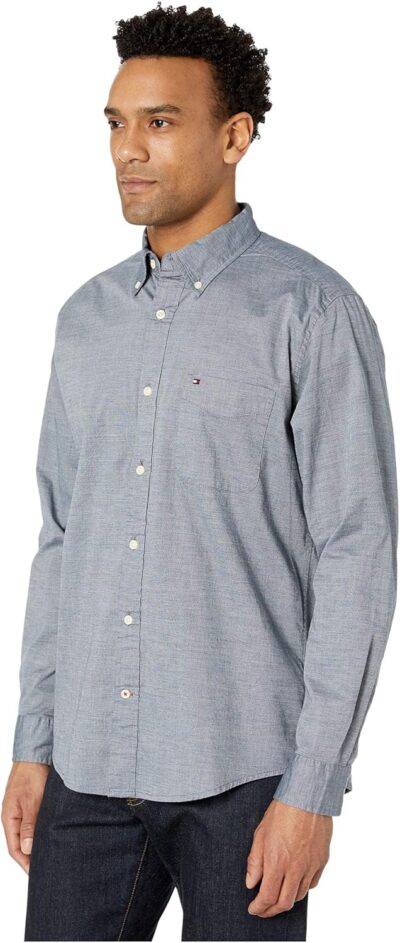 Tommy Hilfiger Men's Long Sleeve Casual Button Down Shirt in Classic Fit - Image 2