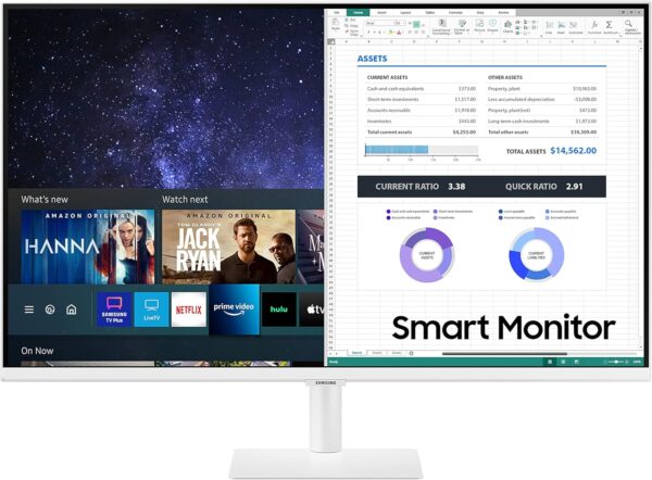 Samsung 27-Inch Class Monitor M5 Series - FHD Smart Monitor and Streaming TV (LS27AM501NNXZA, 2021 Model)