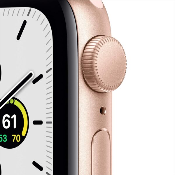 Apple Watch SE (GPS, 40mm) - Gold Aluminum Case with Pink Sand Sport Band (Renewed) - Image 2