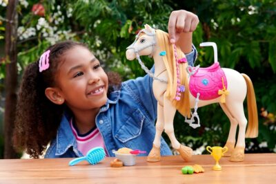 Barbie Toy Horse with Sounds, Music & Accessories, Inspired by Barbie The Great Horse Chase, Horse Moves, Dances & Blinks Eyes - Image 2