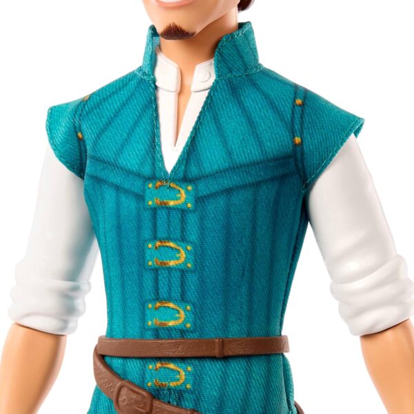 Mattel Disney Princess Toys, Flynn Rider Fashion Doll in Signature Outfit Inspired by the Disney Movie Tangled, Posable Character - Image 3