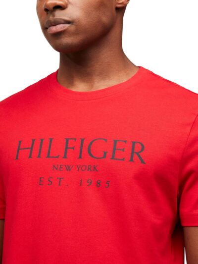 Tommy Hilfiger Men's Short Sleeve Cotton Graphic T-Shirts with Logo, Also Available in Big & Tall - Image 2