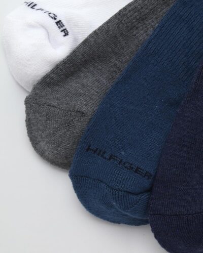 Tommy Hilfiger Men's Athletic Socks - Cushioned Crew Socks (10 Pack), Size 7-12, Navy/Grey/White - Image 4