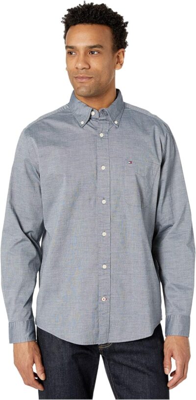 Tommy Hilfiger Men's Long Sleeve Casual Button Down Shirt in Classic Fit