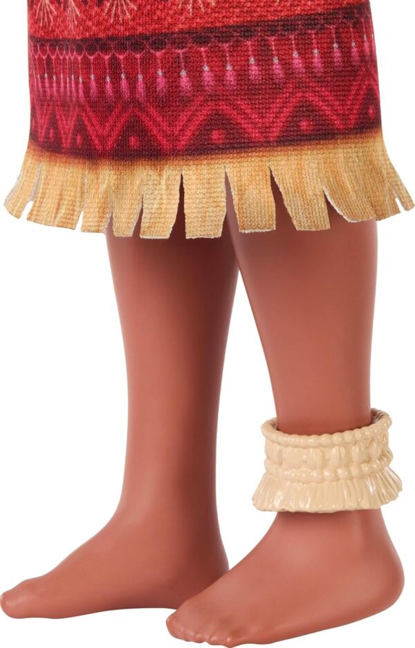 Mattel Disney Moana 2 Moana Fashion Doll with 2 Accessories, Removable Outfit with Necklace & Anklet, Inspired by The Movie - Image 5