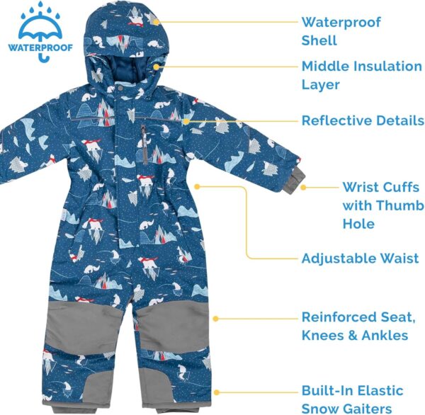 JAN & JUL Waterproof Insulated Snow Suit for Toddlers and Kids - Image 4