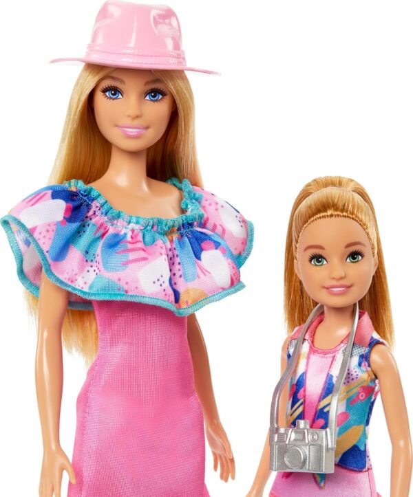 Barbie & Stacie Doll Set with 2 Pet Dogs & Accessories, Dolls with Blonde Hair & Blue Eyes, Summer Clothes - Image 4