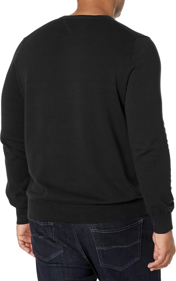 Tommy Hilfiger Men's Essential Long Sleeve Cotton V-Neck Pullover Sweater - Image 2