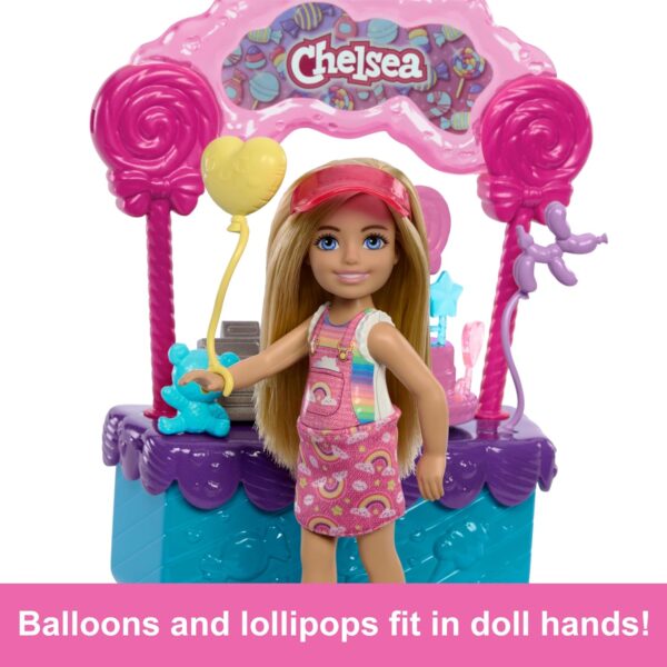 Barbie Chelsea Doll & Lollipop Stand Playset with Accessories, 10-Piece Toy Set from and Stacie to The Rescue Movie - Image 4