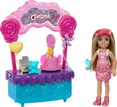 Barbie Chelsea Doll & Lollipop Stand Playset with Accessories, 10-Piece Toy Set from and Stacie to The Rescue Movie