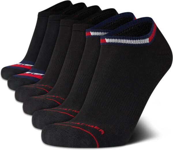 Tommy Hilfiger Men's Athletic Socks - Cushion No Show Ankle Socks (6 Pack)