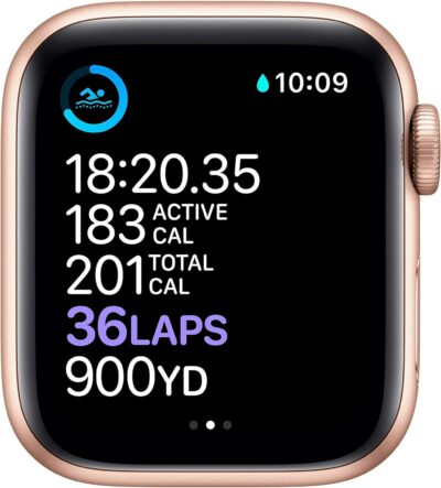 Renewed Apple Watch Series 6 (GPS, 40mm) Gold Aluminum - Pink Sand Sport Band - Image 4