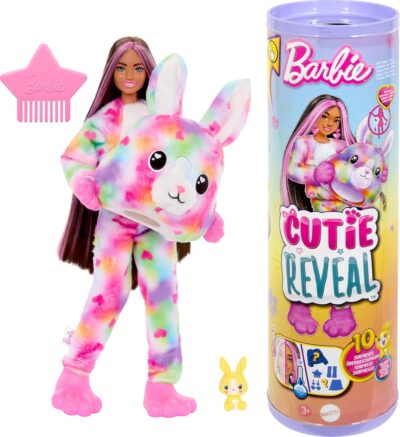 Barbie Cutie Reveal Doll with Plush Costume & 10 Surprises - [Animal] Series