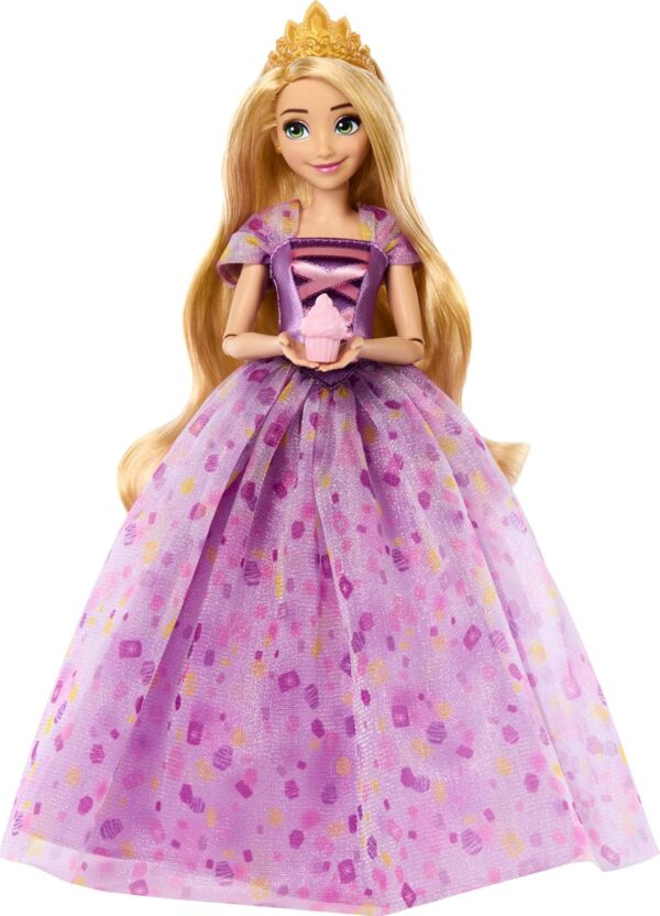 Mattel Disney Princess Birthday Celebration Rapunzel Deluxe Fashion Doll, Inspired by Disney Tangled Movie, Special Occasion Doll for Kids & Collectors - Image 5