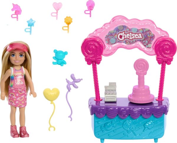 Barbie Chelsea Doll & Lollipop Stand Playset with Accessories, 10-Piece Toy Set from and Stacie to The Rescue Movie - Image 5