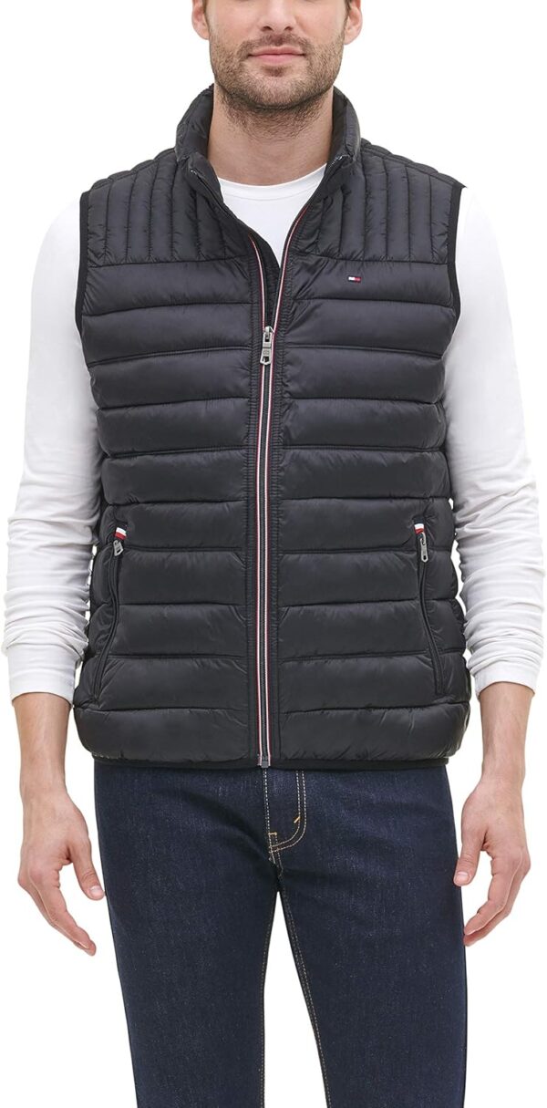 Tommy Hilfiger Men's Lightweight Packable Puffer Vest Jacket