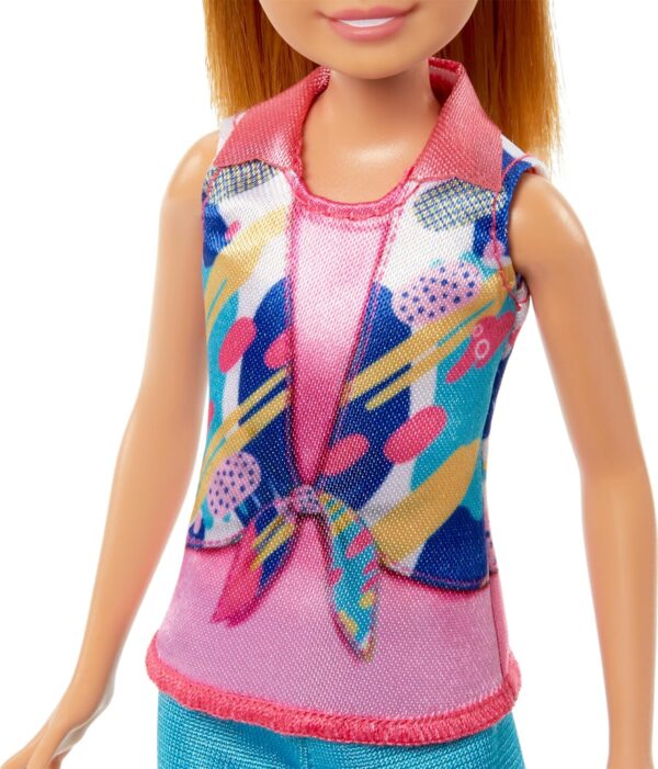 Barbie & Stacie Doll Set with 2 Pet Dogs & Accessories, Dolls with Blonde Hair & Blue Eyes, Summer Clothes - Image 5