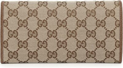 Gucci 346058 KY9LG 8610 Long Wallet Beige Brown, beige/brown - Image 2