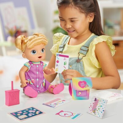 Baby Alive Time for School Doll Set - 12 Inch Interactive Back to School Toy for Girls - Image 3