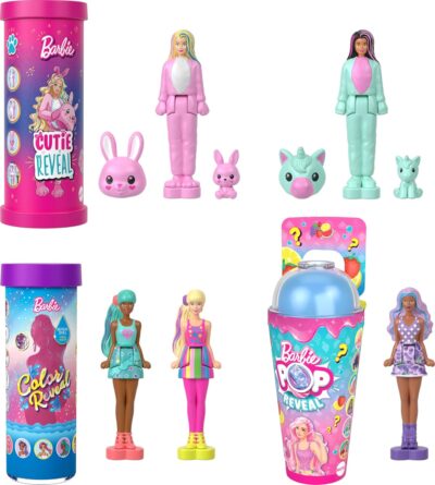 Barbie Mini BarbieLand Reveal Dolls 5-Pack, 1.5-inch with Surprise Unboxing, Different Reveals (Styles May Vary)