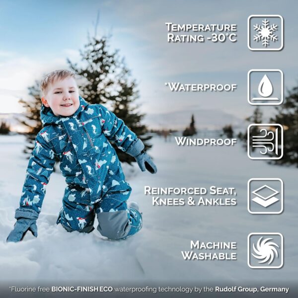 JAN & JUL Waterproof Insulated Snow Suit for Toddlers and Kids - Image 3