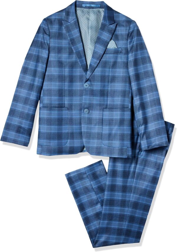 Isaac Mizrahi Slim Fit Boy's Check Suit