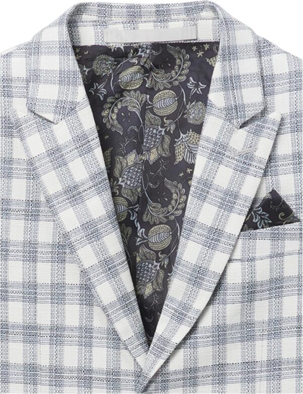 Isaac Mizrahi Boy's 2pc Contrast Check Suit - Image 3