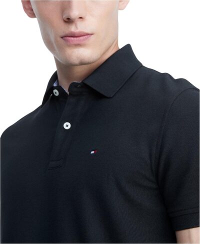 Tommy Hilfiger Men's Short Sleeve Moisture Wicking Stretch Polo Shirt with Quick Dry + UV Protection - Image 3