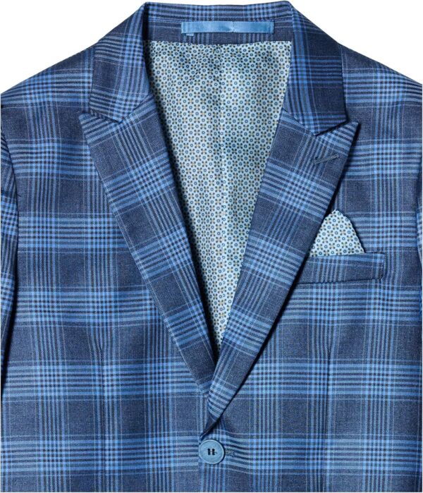 Isaac Mizrahi Slim Fit Boy's Check Suit - Image 3