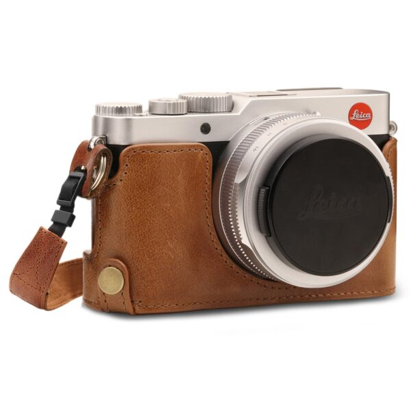 Fine Leather Camera Half Case & Strap Compatible with Leica D-Lux 7 - Image 6