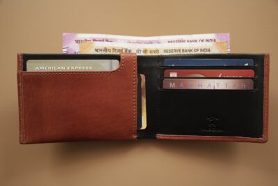 Personalised BiFold Minimalist Leather Wallet for Cards and Cash, Slim Wallet with RFID Protection - Image 5