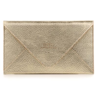 Handmade Leather Envelope Clutch Wallet RFID Blocking - Women's Card Holder Organizer - Image 6